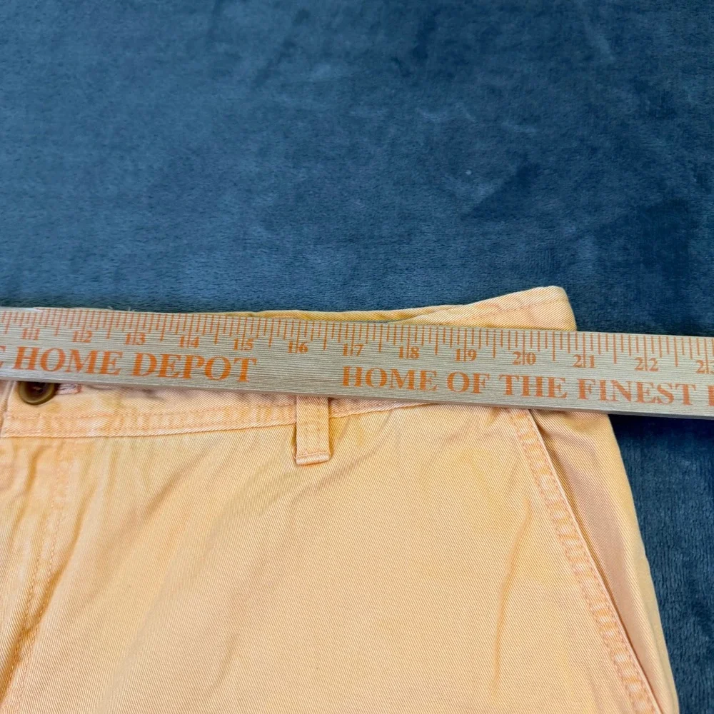Izod Saltwater Chino Shorts Mens 42 Orange Cotton Regular Fit 10.5in Inseam